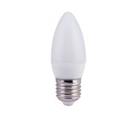 Лампа светодиодная LED 7Вт Е27 теплый матовая свеча