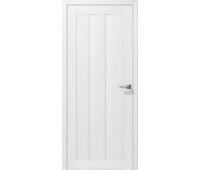 Дверь межкомнатная царговая Сигма 2 (лакобель белый/черный), (сатин бронза/графит), (стекло с рис.)