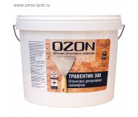 Штукатурка декоративная полимерная Травертин 300 OZON 16кг